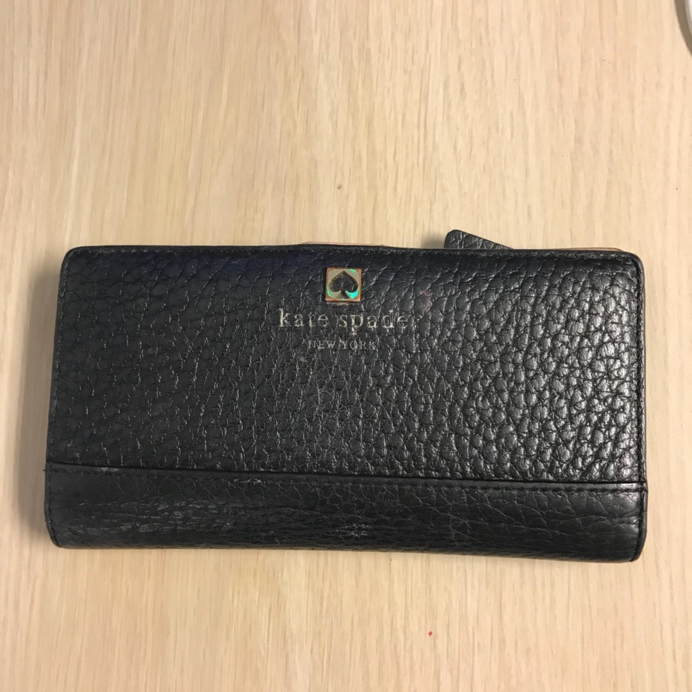 Preloved Black Kate Spade Wallet